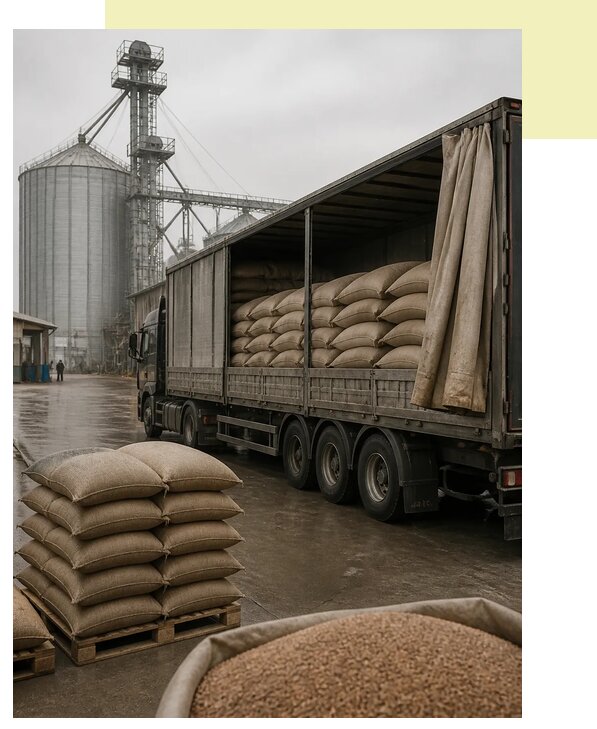 Перевозка гречихи автотранспортом в Петрозаводск по цене от 5075 р. | Агросервис-Птр